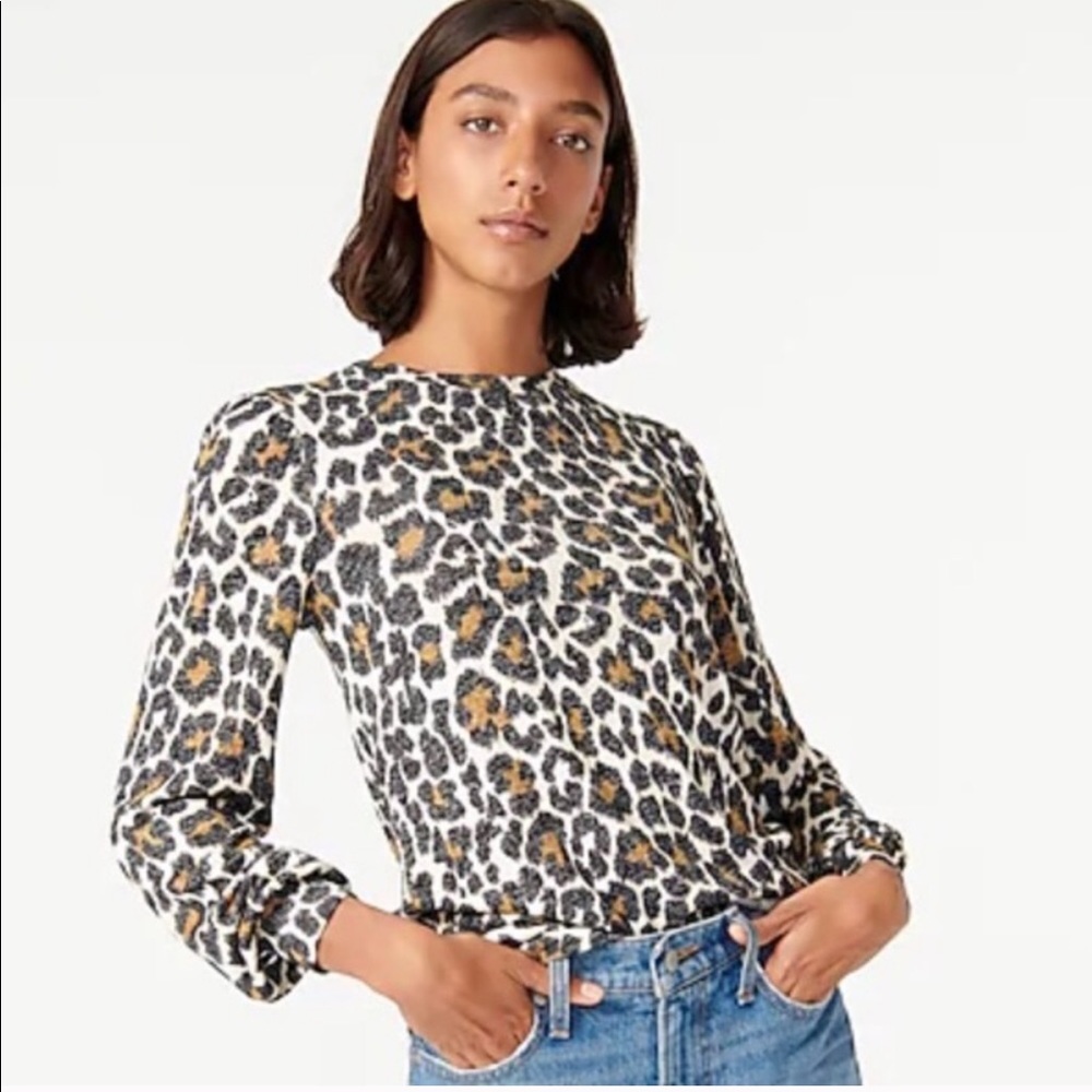 Cheetah Jcrew top